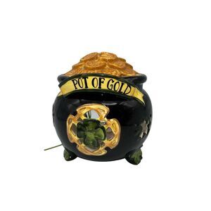 Blue Sky Clayworks Pot Of Gold Tea Light Holder